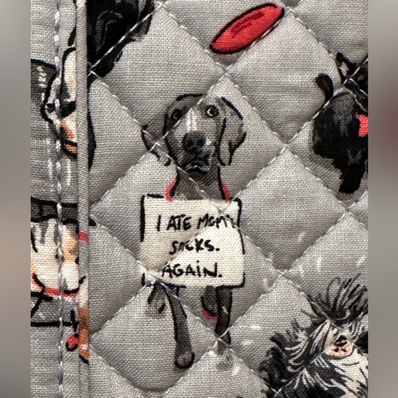 NWT Vera Bradley Small Vera Zip Tote and Turnlock Wallet Best In Show Dogs - Picture 8 of 9